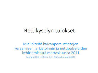 Nettikyselyn tulokset